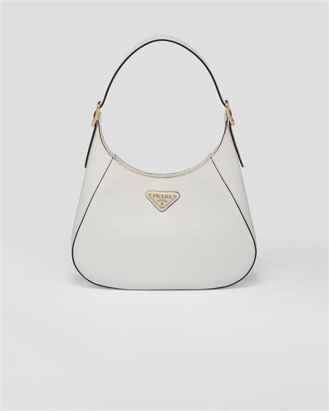 prada milano white bag with bow tie|prada handbags.